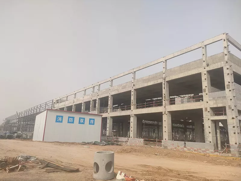 Prefab болоттон жасалган структуралык складдык имарат